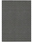 LOOMLAN Rugs Luthira Black Washable Indoor-Outdoor Rug