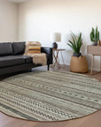 LOOMLAN Rugs Luthyra Brown Washable Indoor-Outdoor Rug