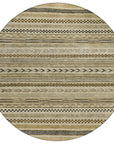 LOOMLAN Rugs Luthyra Chocolate Washable Indoor-Outdoor Rug