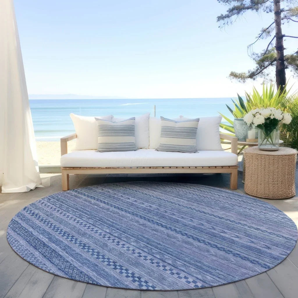 LOOMLAN Rugs Luthyra Denim Washable Indoor-Outdoor Rug