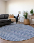 LOOMLAN Rugs Luthyra Denim Washable Indoor-Outdoor Rug
