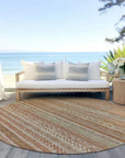 LOOMLAN Rugs Luthyra Orange Washable Indoor-Outdoor Rug