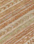 LOOMLAN Rugs Luthyra Orange Washable Indoor-Outdoor Rug