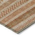 LOOMLAN Rugs Luthyra Orange Washable Indoor-Outdoor Rug