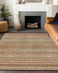 LOOMLAN Rugs Luthyra Orange Washable Indoor-Outdoor Rug