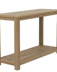 Coastal Teak Wood Outdoor Couch Table