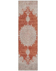 LOOMLAN Rugs Lyra Orange Washable Indoor-Outdoor Rug