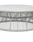 Miami Marble And Rope Outdoor Coffee Table