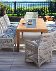Mackinac Outdoor Dining Table Extendable Set Seats 8 - LOOMLAN - Lloyd Flanders - Outdoor Dining Sets