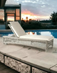 Mackinac Wicker Outdoor Chaise Lounge Cushions - LOOMLAN - Lloyd Flanders - Outdoor Chaises