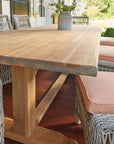 Mackinac Wicker Outdoor Furniture Dining Set for 8 - LOOMLAN - Lloyd Flanders - Outdoor Dining Sets