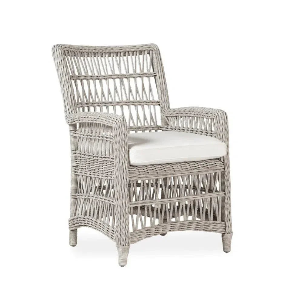 Mackinac Wicker Outdoor Furniture Dining Set for 8 - LOOMLAN - Lloyd Flanders - Outdoor Dining Sets