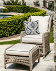Mackinac Wicker Outdoor Patio Lounge Chair - LOOMLAN - Lloyd Flanders - Outdoor Lounge Chairs