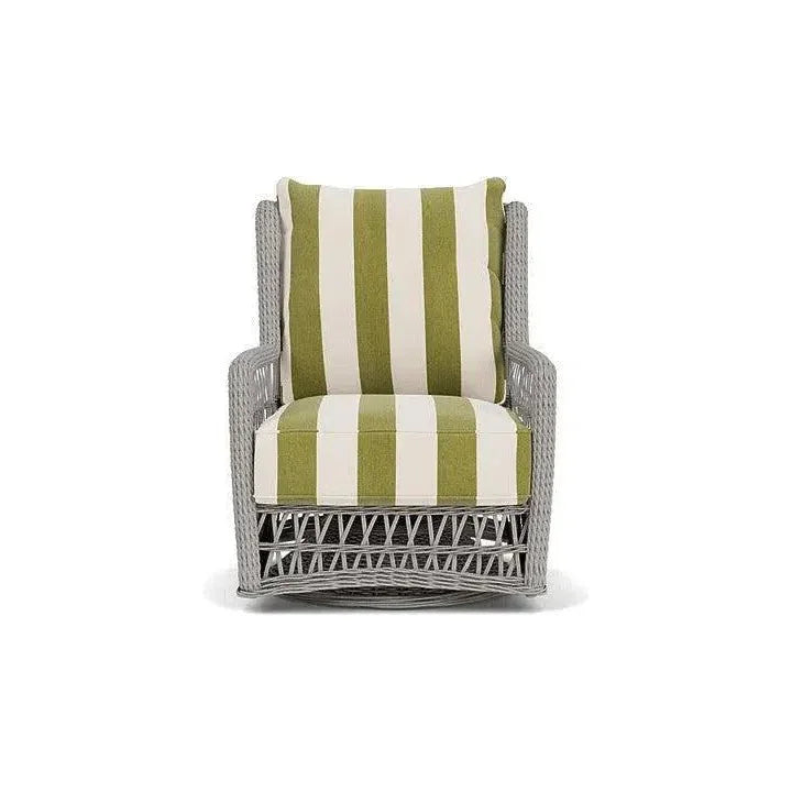 Mackinac Wicker Outdoor Swivel Glider Chair Cushions - LOOMLAN - Lloyd Flanders - Outdoor Lounge Chairs