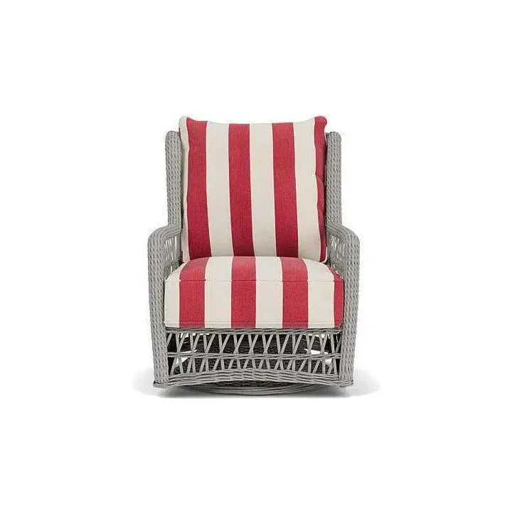 Mackinac Wicker Outdoor Swivel Glider Chair Cushions - LOOMLAN - Lloyd Flanders - Outdoor Lounge Chairs
