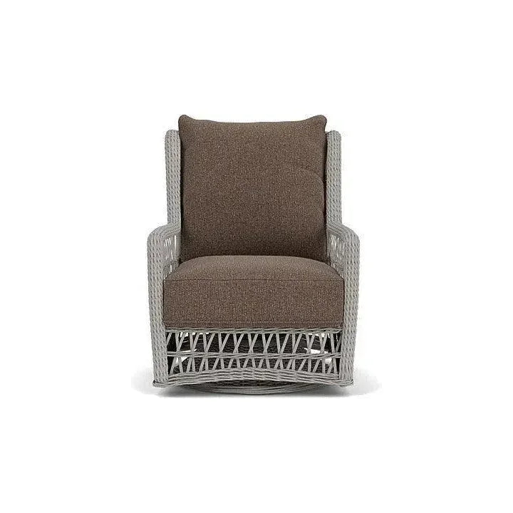 Mackinac Wicker Outdoor Swivel Glider Chair Cushions - LOOMLAN - Lloyd Flanders - Outdoor Lounge Chairs