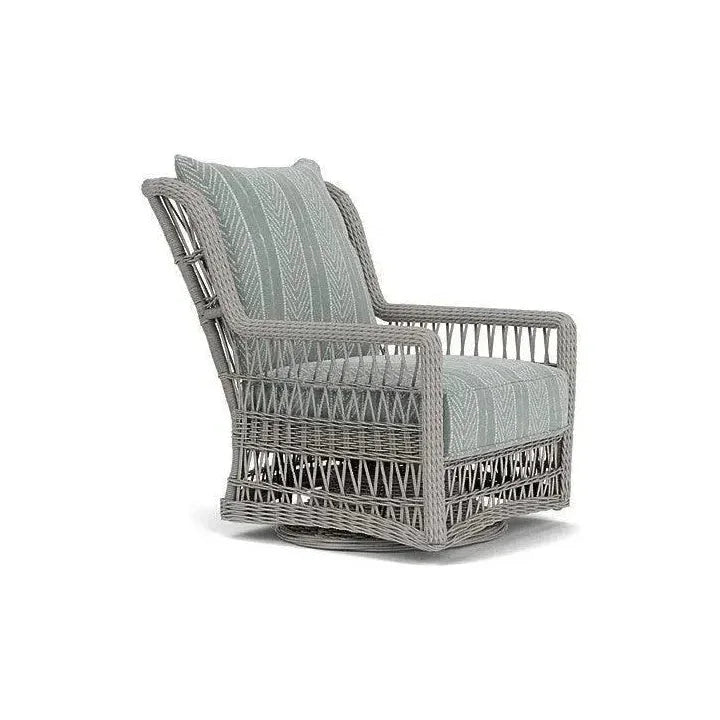 Mackinac Wicker Outdoor Swivel Glider Chair - High Back - LOOMLAN - Lloyd Flanders - Outdoor Lounge Chairs