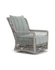 Mackinac Wicker Outdoor Swivel Glider Chair - High Back - LOOMLAN - Lloyd Flanders - Outdoor Lounge Chairs