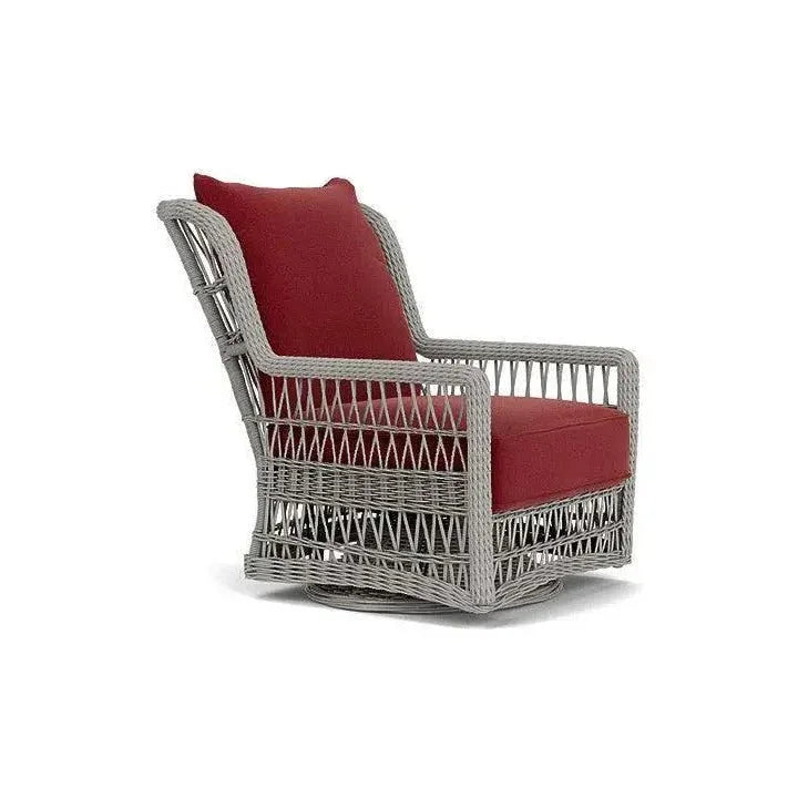 Mackinac Wicker Outdoor Swivel Glider Chair - High Back - LOOMLAN - Lloyd Flanders - Outdoor Lounge Chairs