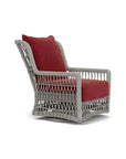 Mackinac Wicker Outdoor Swivel Glider Chair - High Back - LOOMLAN - Lloyd Flanders - Outdoor Lounge Chairs