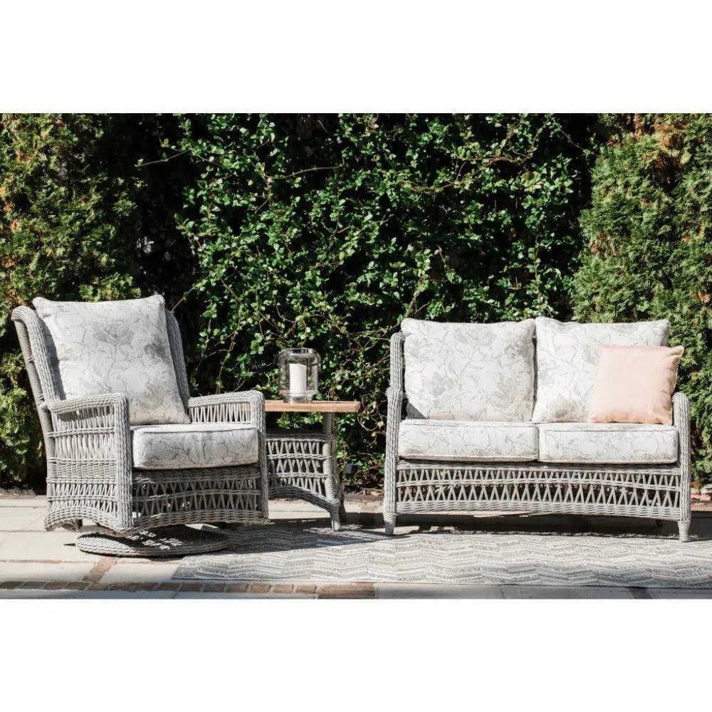 Mackinac Wicker Outdoor Swivel Glider Chair - High Back - LOOMLAN - Lloyd Flanders - Outdoor Lounge Chairs