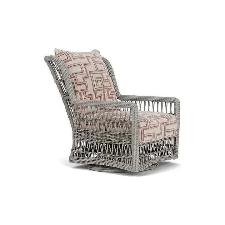 Mackinac Wicker Outdoor Swivel Glider Chair - High Back - LOOMLAN - Lloyd Flanders - Outdoor Lounge Chairs