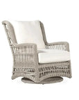 Mackinac Wicker Outdoor Swivel Glider Chair - High Back - LOOMLAN - Lloyd Flanders - Outdoor Lounge Chairs