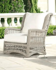 Mackinac Wicker Outdoor Swivel Glider Chair - High Back - LOOMLAN - Lloyd Flanders - Outdoor Lounge Chairs