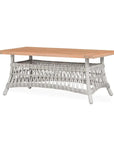 Mackinac Wicker Patio Loveseat Swivel Chair Table Set - LOOMLAN - Lloyd Flanders - Outdoor Lounge Sets