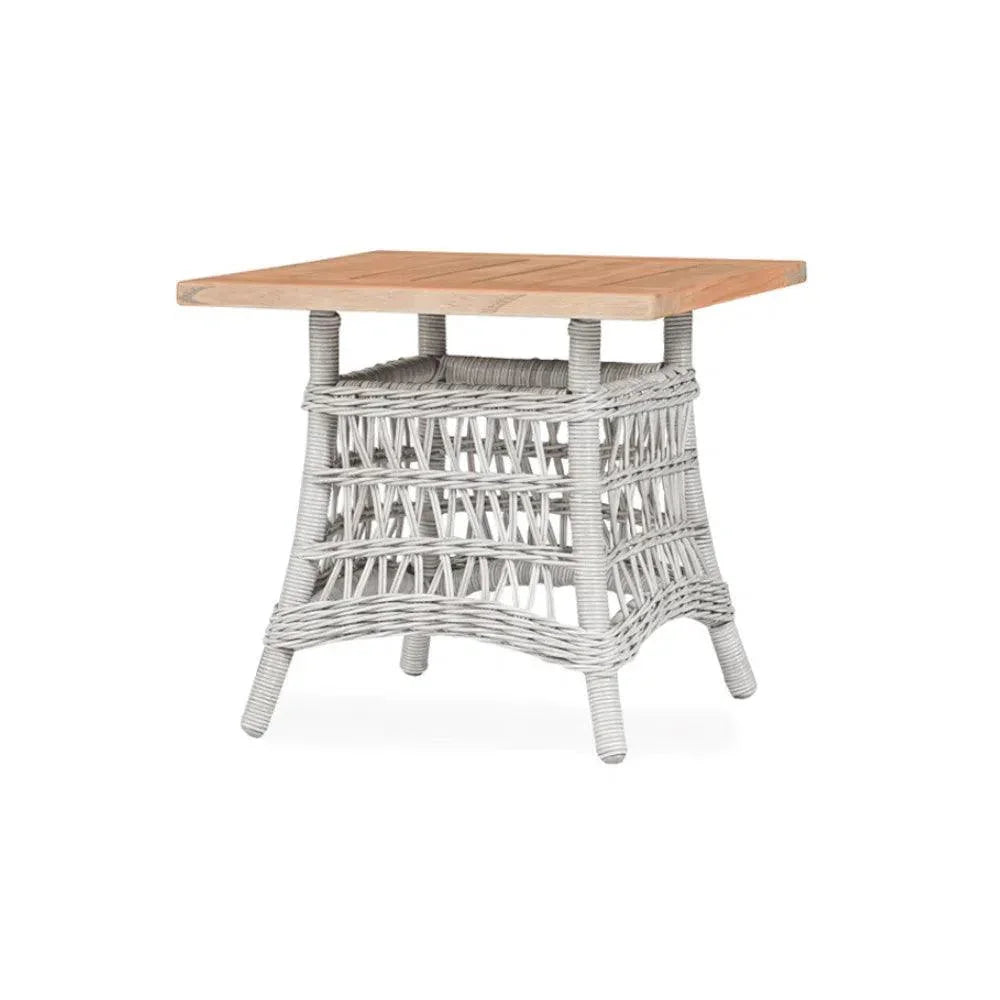 Mackinac Wicker Patio Loveseat Swivel Chair Table Set - LOOMLAN - Lloyd Flanders - Outdoor Lounge Sets