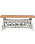 Mackinac Wicker Patio Loveseat Swivel Chair Table Set - LOOMLAN - Lloyd Flanders - Outdoor Lounge Sets