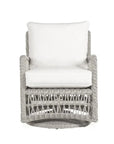 Mackinac Wicker Patio Loveseat Swivel Chair Table Set - LOOMLAN - Lloyd Flanders - Outdoor Lounge Sets