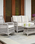 Lloyd Flanders Mackinac Wicker Rocking Porch Lounge Set Cushions