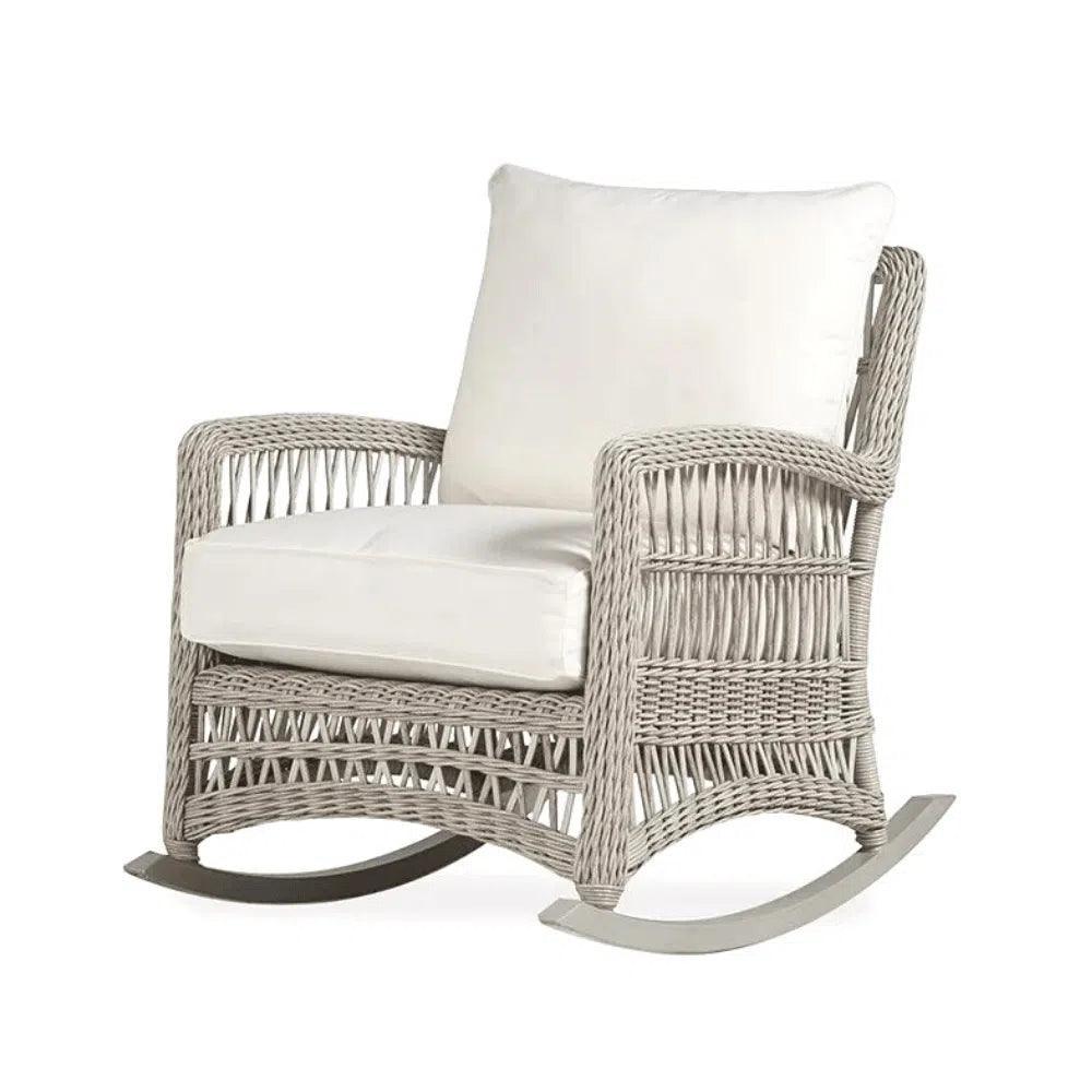 Lloyd Flanders Mackinac Wicker Rocking Porch Lounge Set Cushions