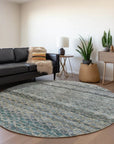 LOOMLAN Rugs Maelis Blue Washable Indoor-Outdoor Rug