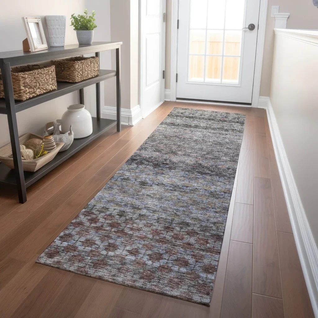 LOOMLAN Rugs Maelis Brown Washable Indoor-Outdoor Rug