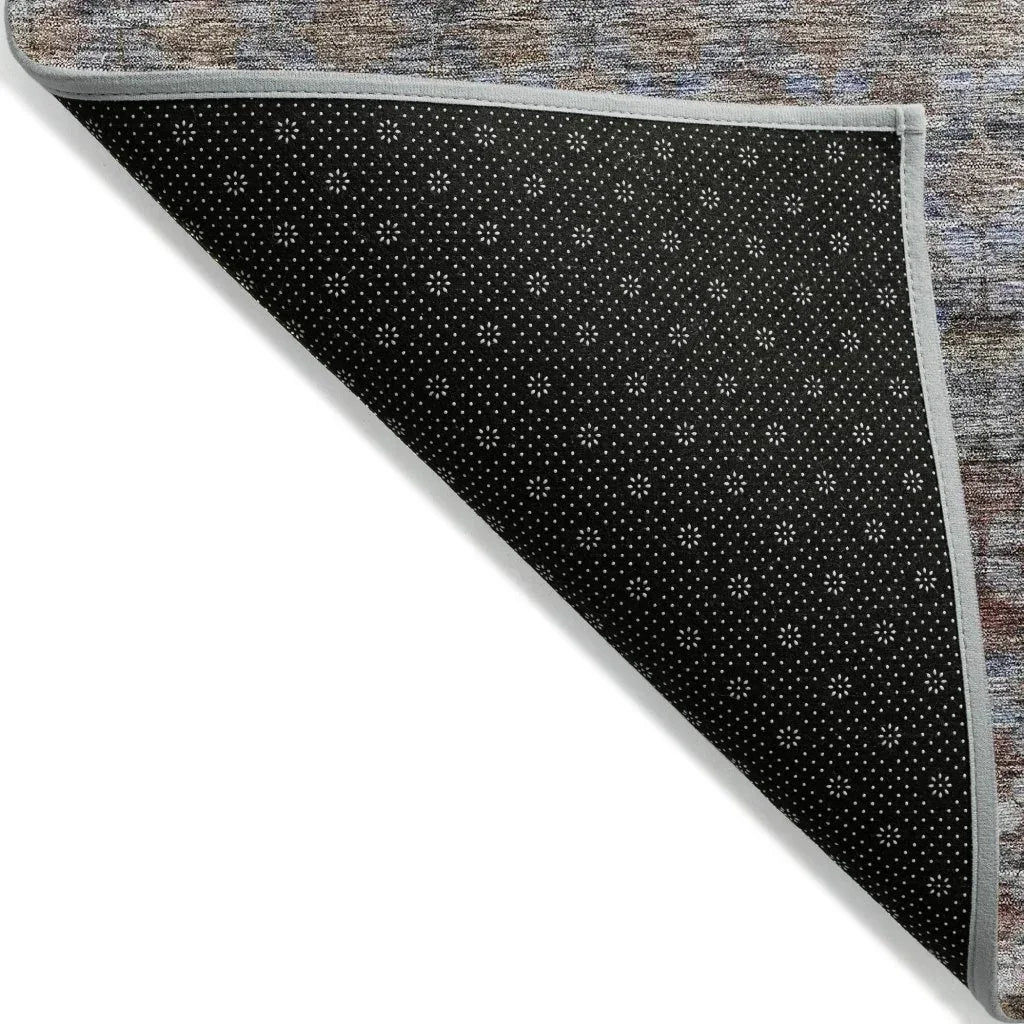 LOOMLAN Rugs Maelis Brown Washable Indoor-Outdoor Rug