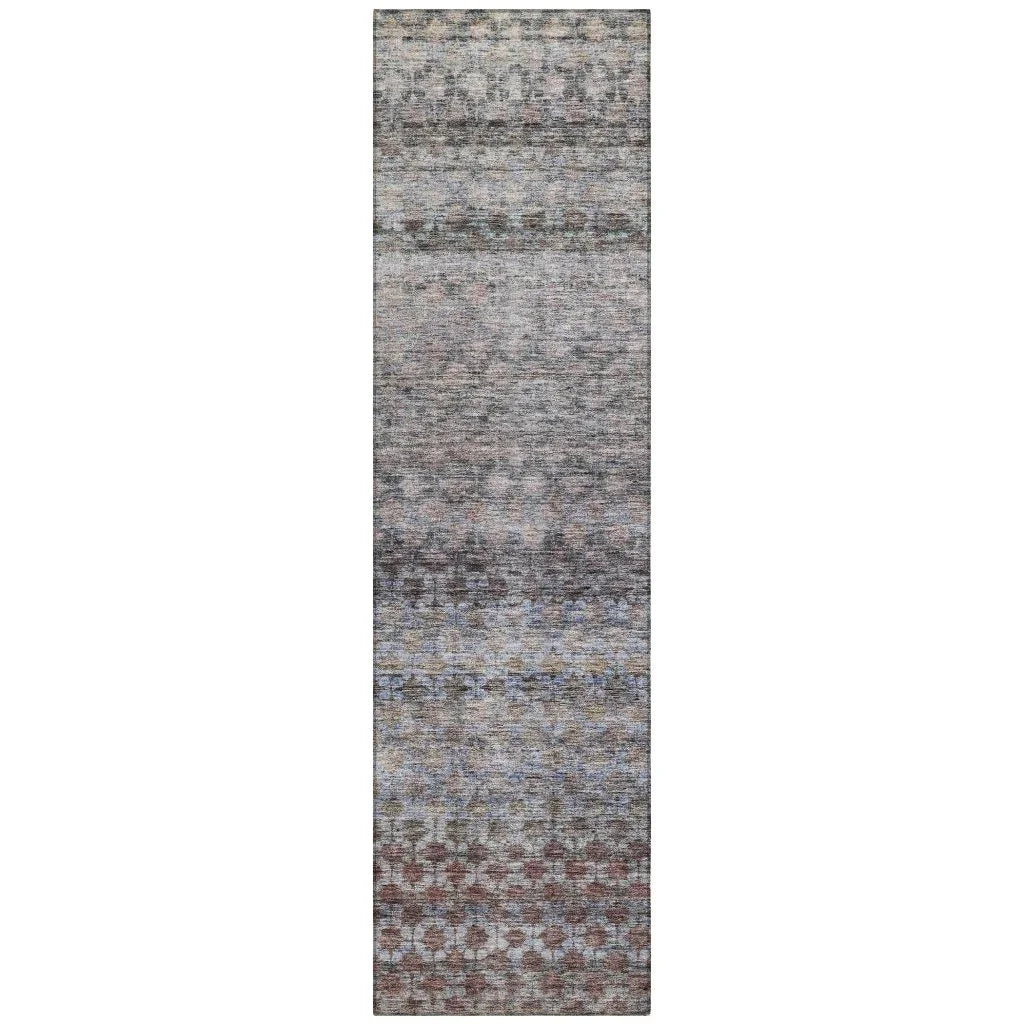 LOOMLAN Rugs Maelis Brown Washable Indoor-Outdoor Rug