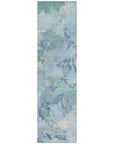 LOOMLAN Rugs Magnara Blue Washable Indoor-Outdoor Rug