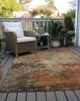 LOOMLAN Rugs Mahari Brown Washable Indoor-Outdoor Rug