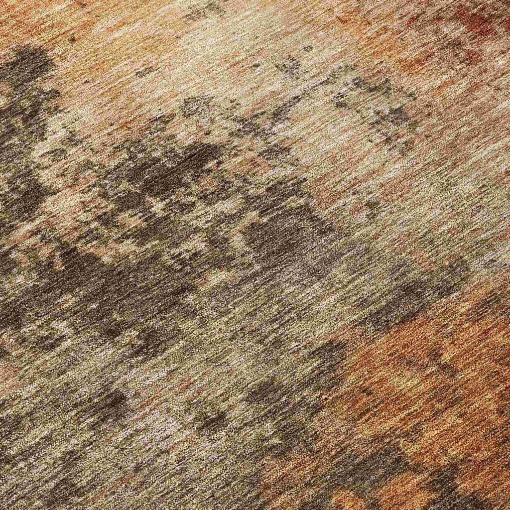 LOOMLAN Rugs Mahari Brown Washable Indoor-Outdoor Rug