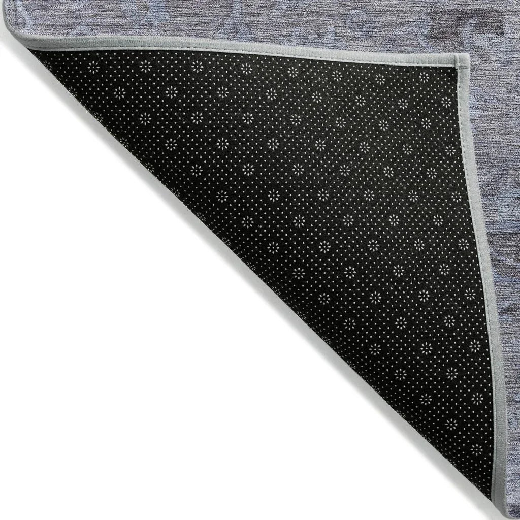 LOOMLAN Rugs Malia Blue Washable Indoor-Outdoor Rug