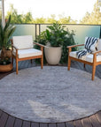 LOOMLAN Rugs Malia Blue Washable Indoor-Outdoor Rug