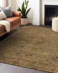 LOOMLAN Rugs Malia Brown Washable Indoor-Outdoor Rug