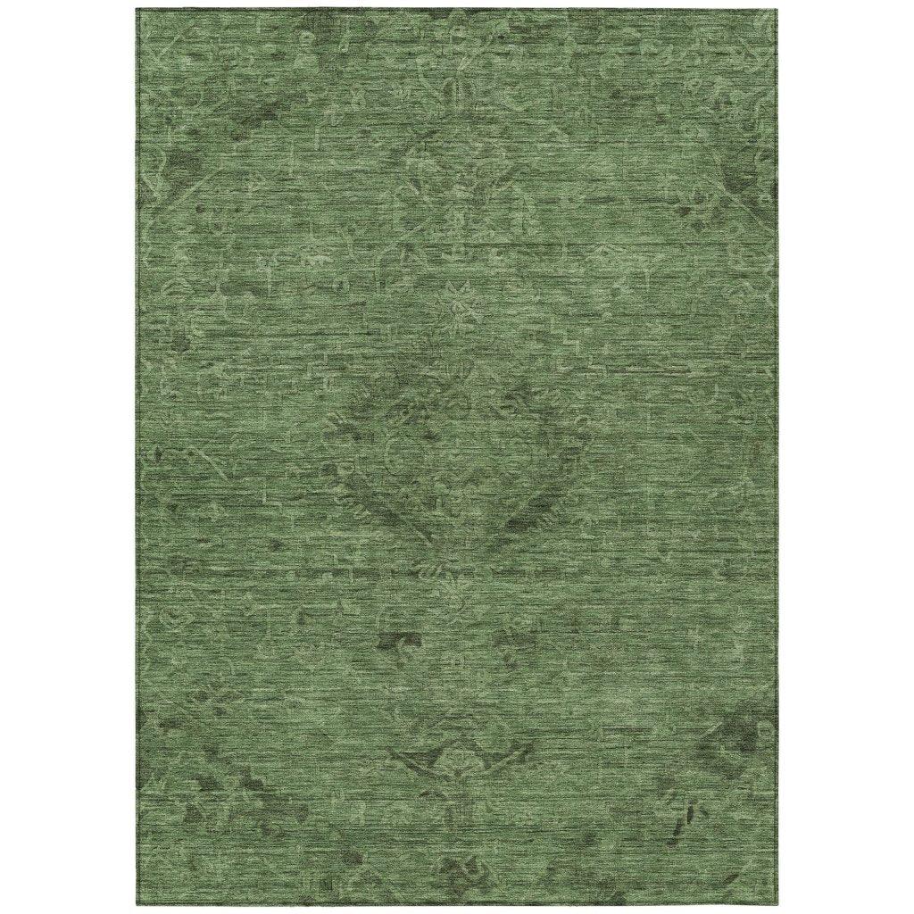 LOOMLAN Rugs Malia Fern Washable Indoor-Outdoor Rug