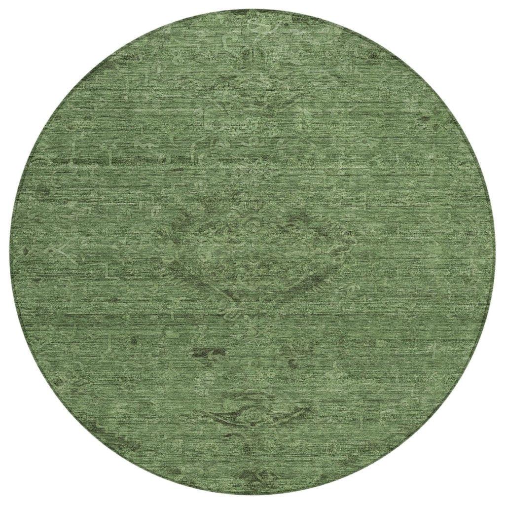 LOOMLAN Rugs Malia Fern Washable Indoor-Outdoor Rug
