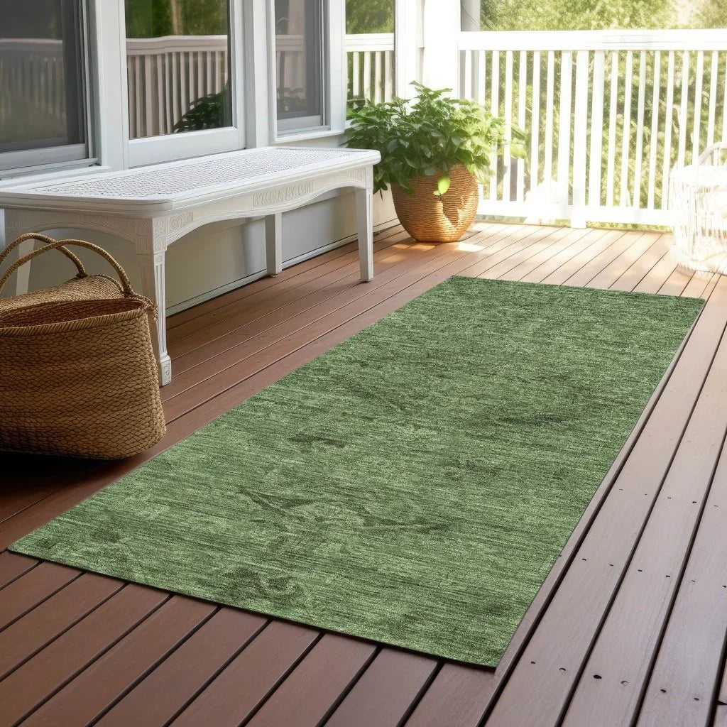 LOOMLAN Rugs Malia Fern Washable Indoor-Outdoor Rug