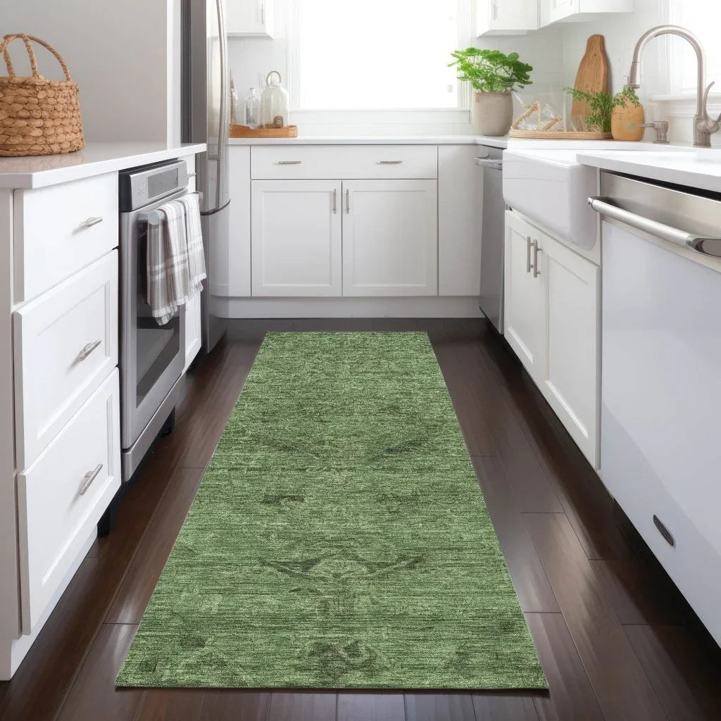 LOOMLAN Rugs Malia Fern Washable Indoor-Outdoor Rug