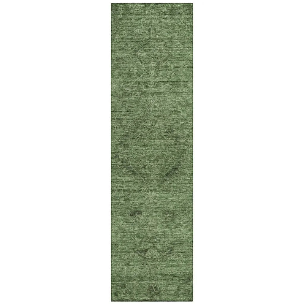 LOOMLAN Rugs Malia Fern Washable Indoor-Outdoor Rug