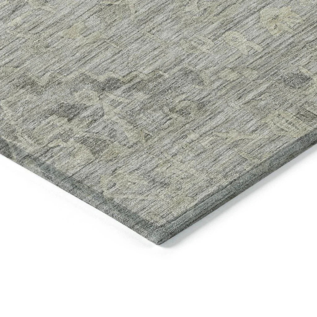 LOOMLAN Rugs Malia Gray Washable Indoor-Outdoor Rug